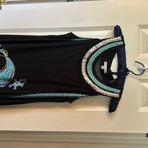 Lovely material and pattern, comfy to wear